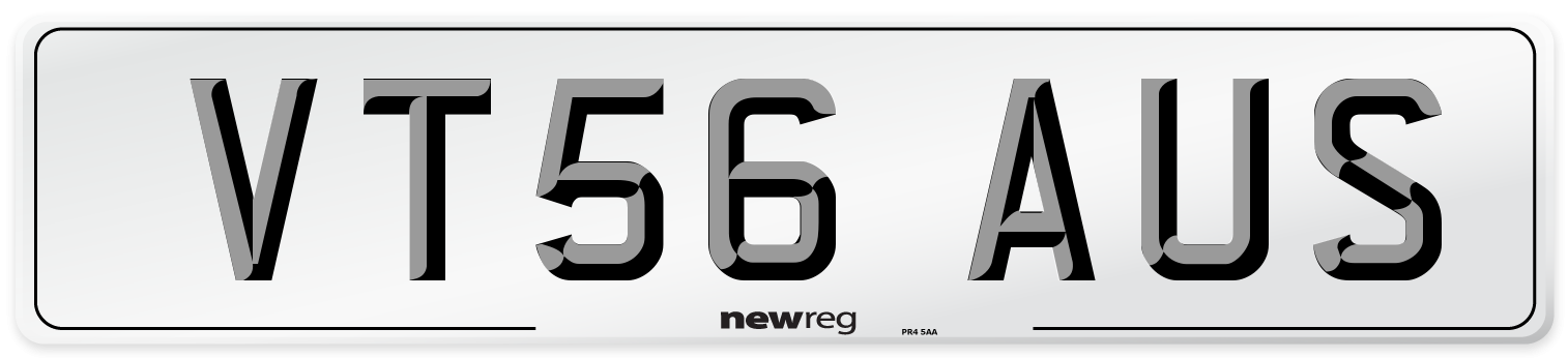 VT56 AUS Number Plate from New Reg